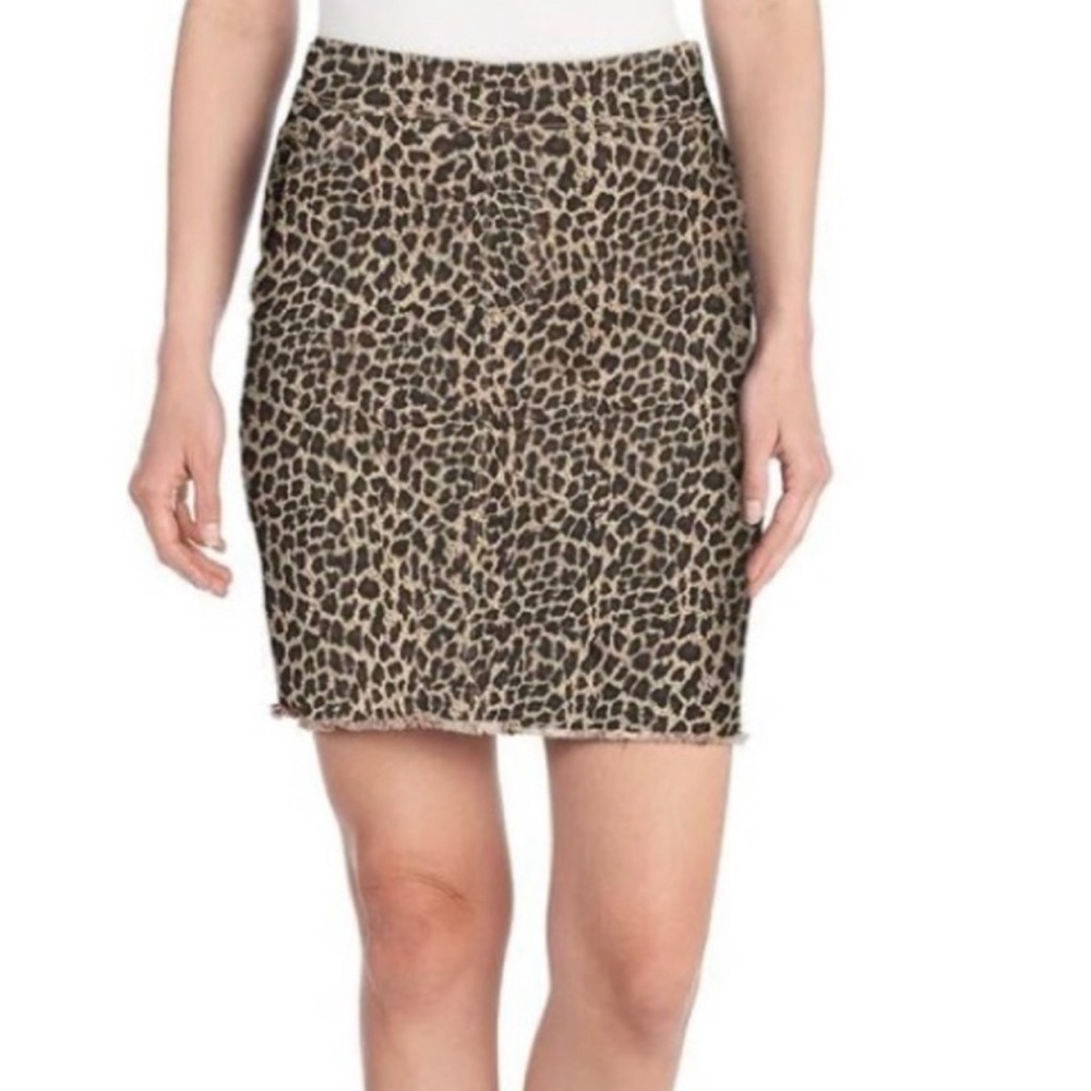 Coco + Carmen Animal Print Pencil Skirt